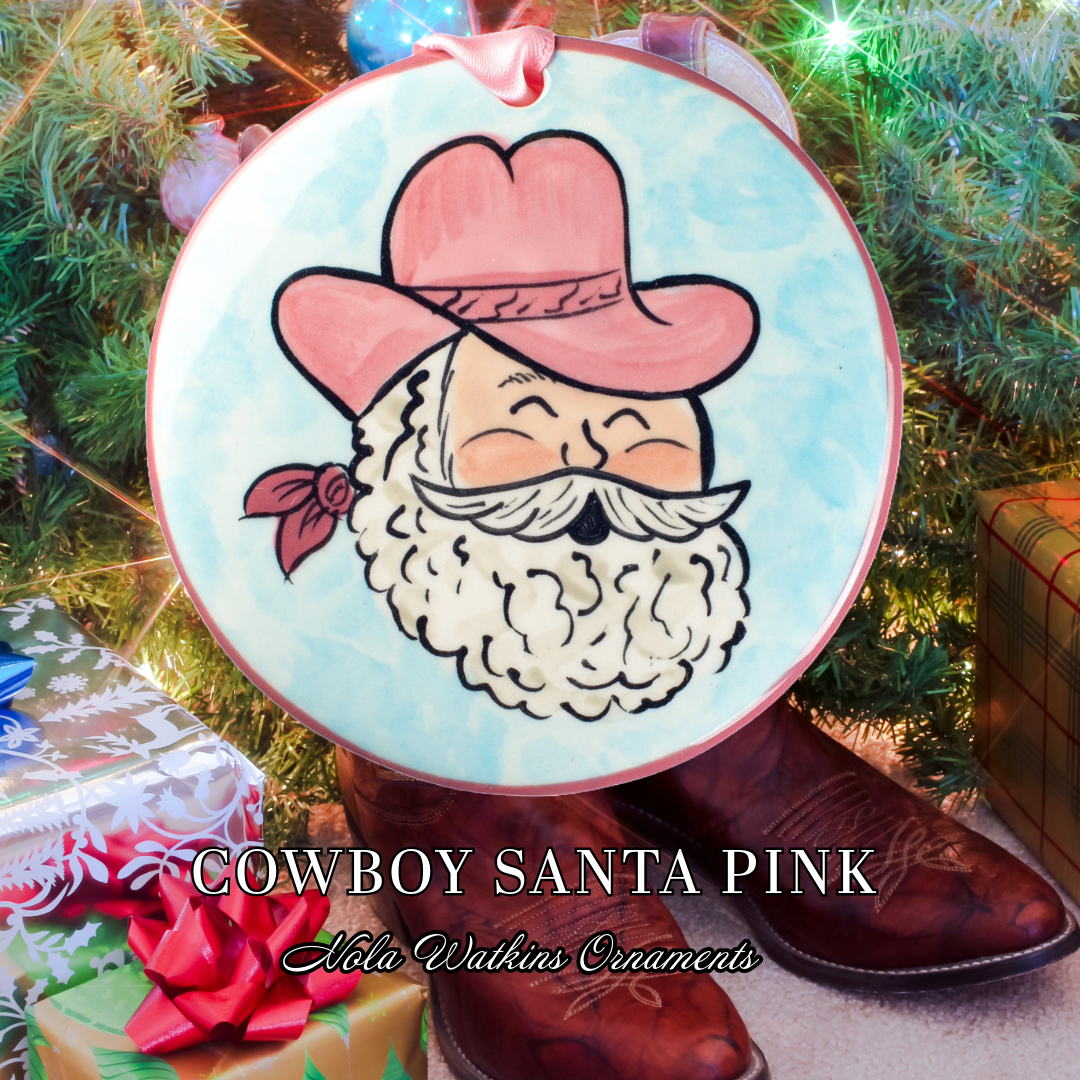 Cowboy Santa Pink