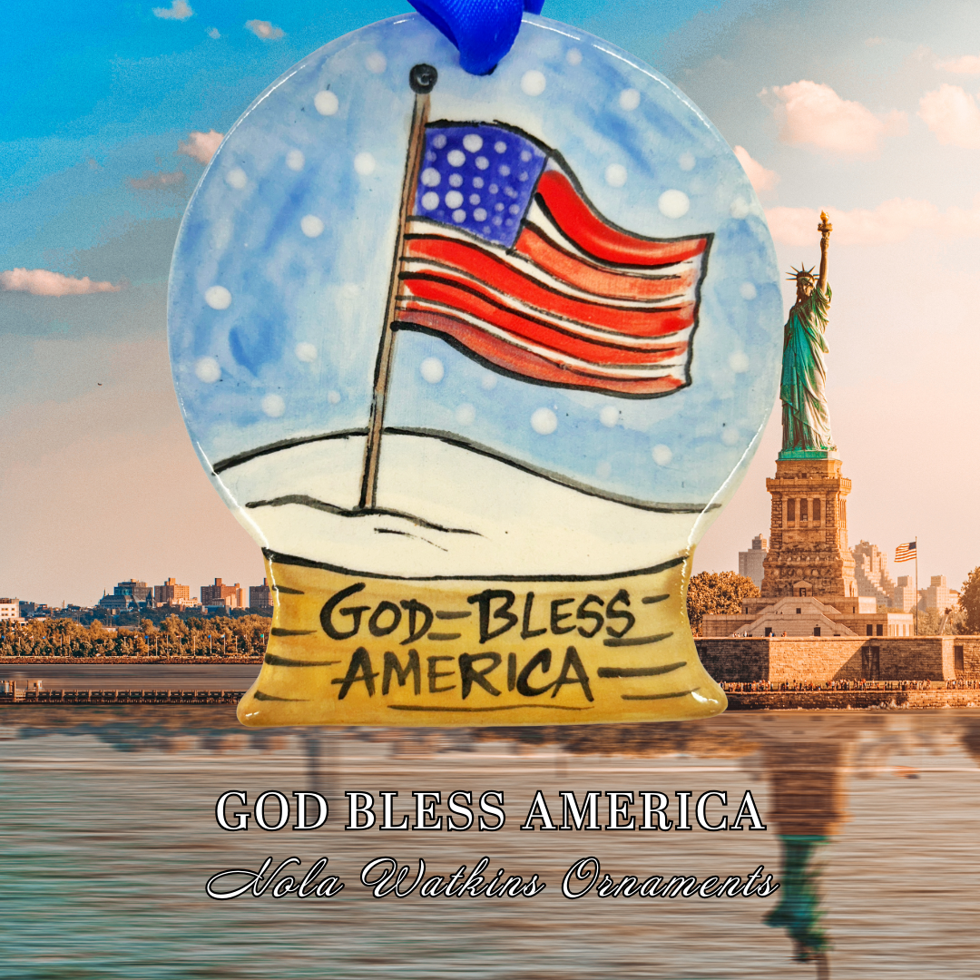 Snow Globe God Bless America