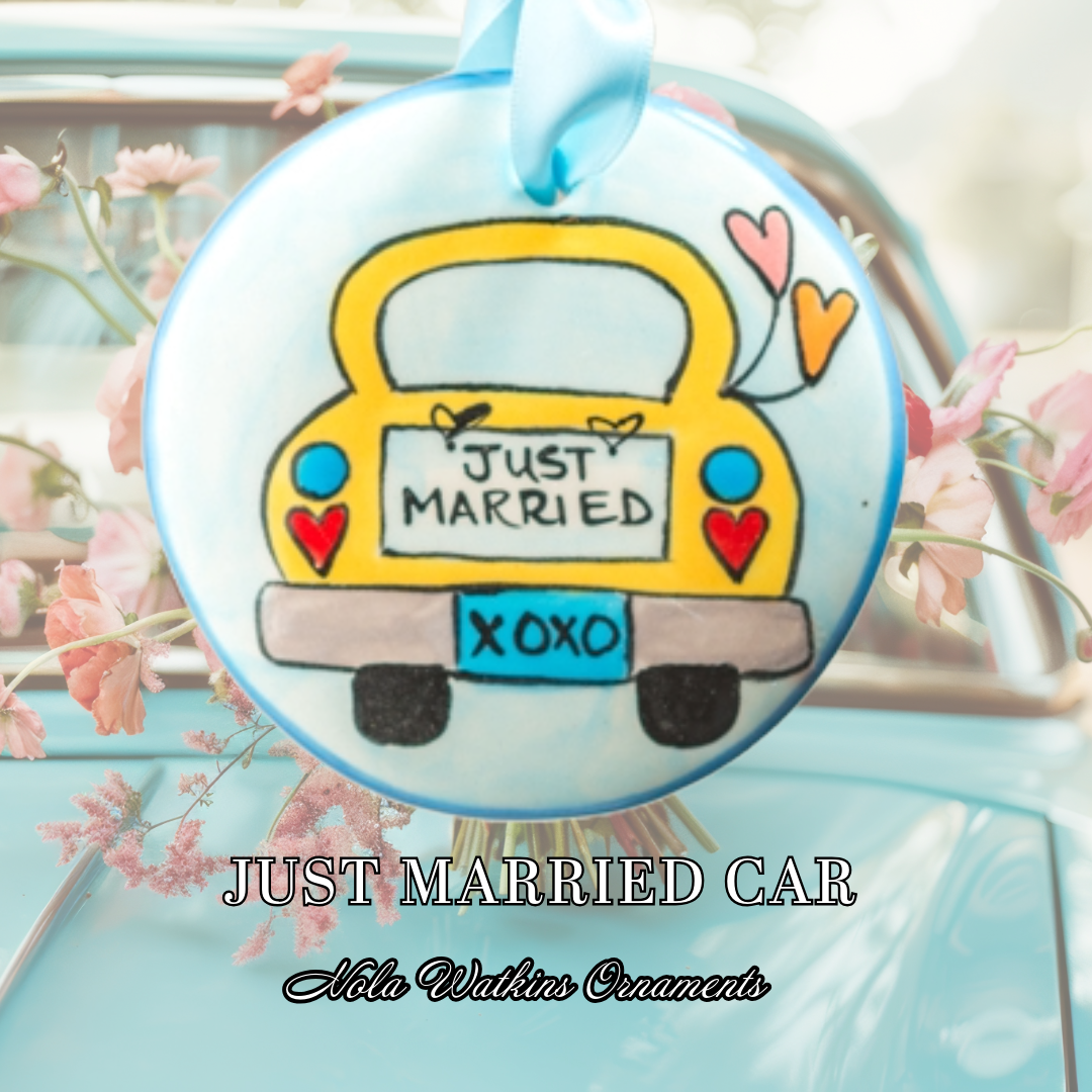 Just Married Car - The Nola Watkins Collection