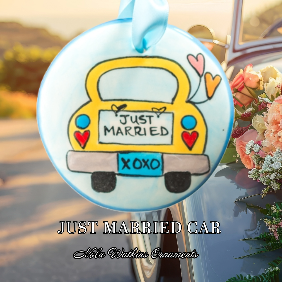 Just Married Car - The Nola Watkins Collection