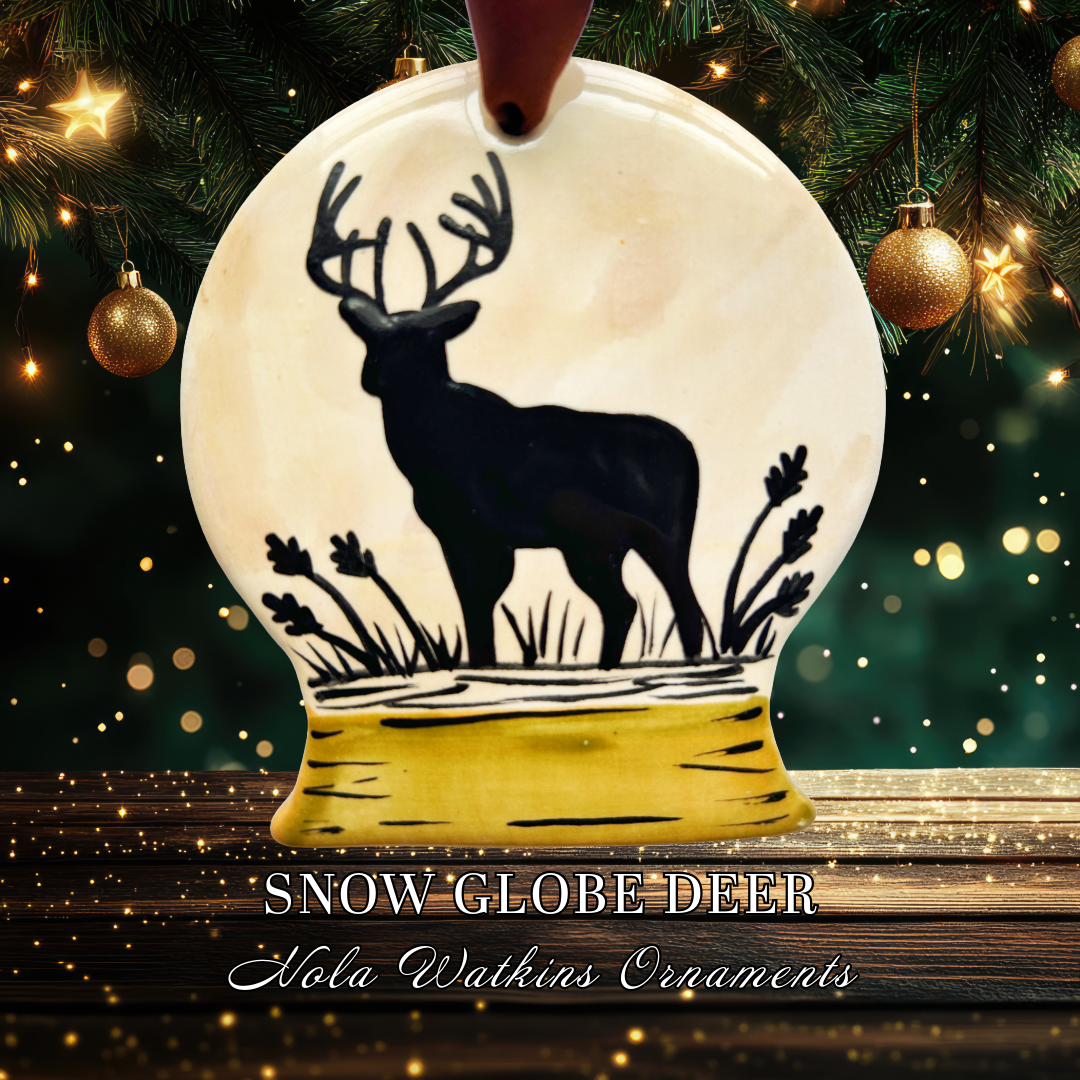 Snow Globe Deer - The Nola Watkins Collection