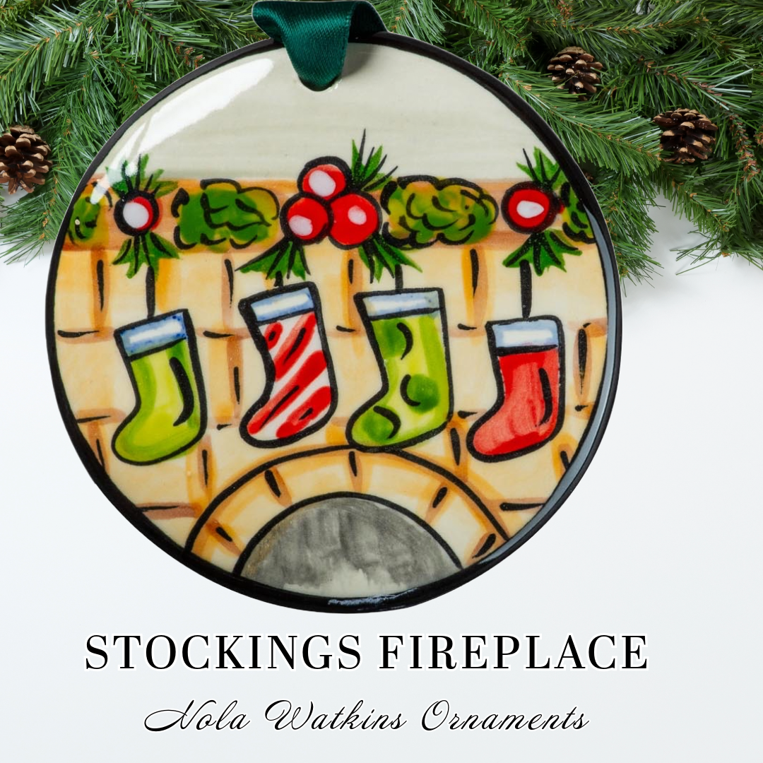 Stockings Fireplace - The Nola Watkins Collection