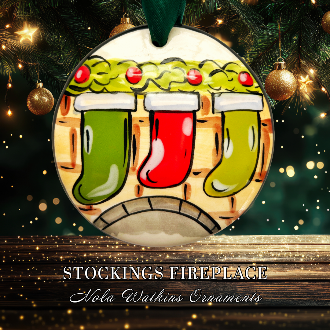 Stockings Fireplace - The Nola Watkins Collection