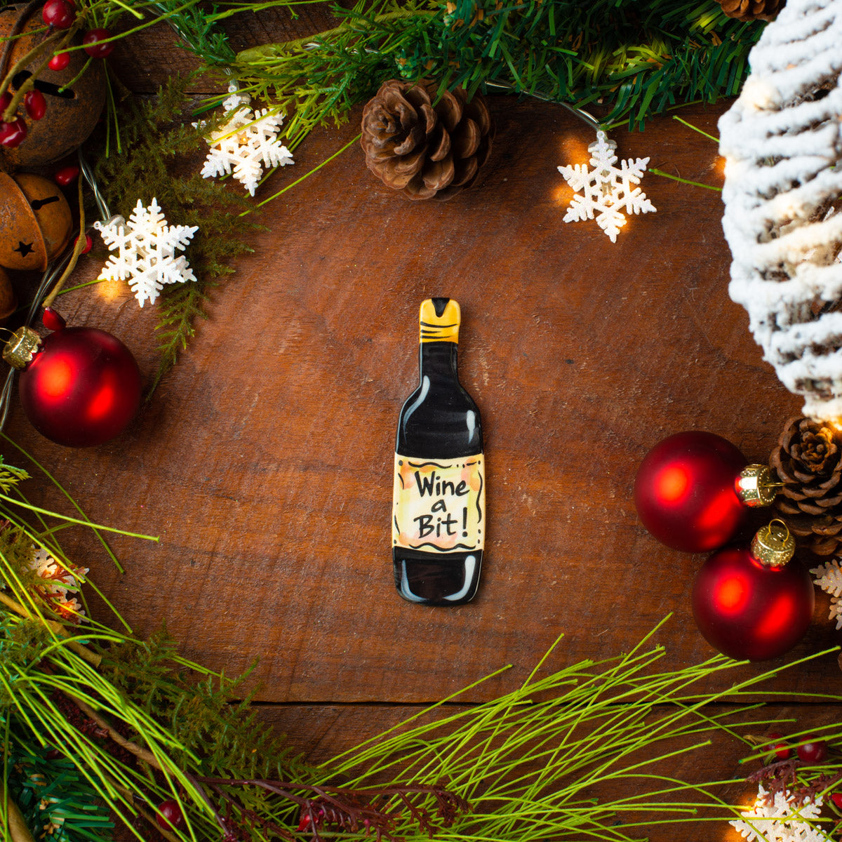 Wine Ornaments- Personalized Hand-painted Ornament from The Nola Watkins Collection™ - The Nola Watkins Collection