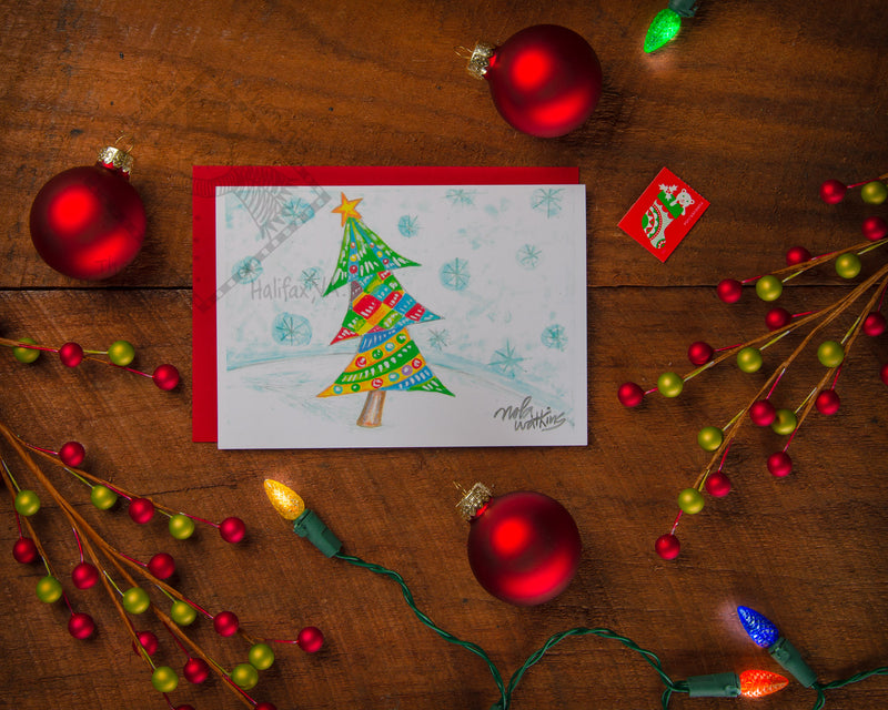 "12" Christmas Tree-Holiday Collection- 2021 Christmas Card Pack | 12 Blank Winter Holiday Cards - The Nola Watkins Collection