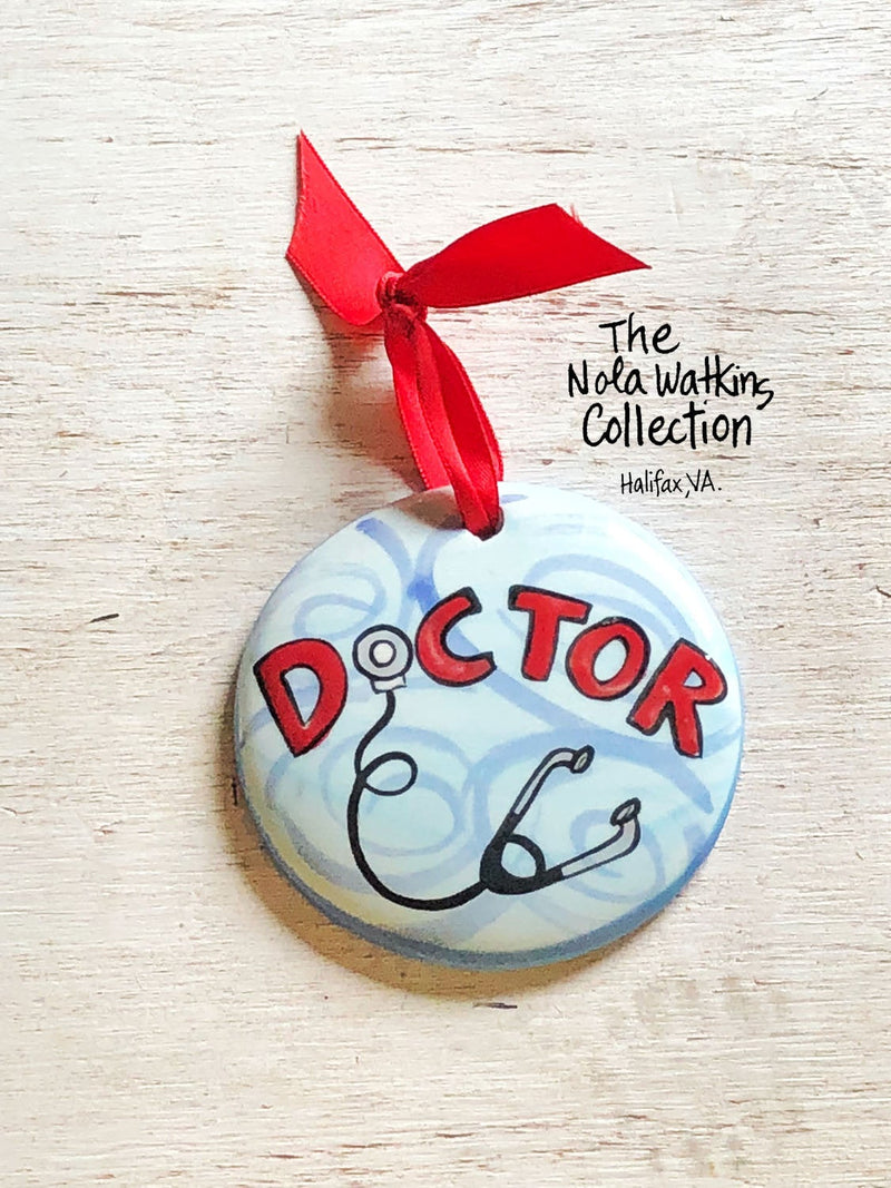 Doctor Handpainted Ornament - The Nola Watkins Collection