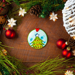 Christmas Tree Handpainted Personalized Ornament - The Nola Watkins Collection