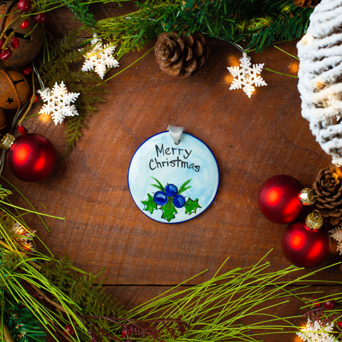 Classic Collection Blue Handpainted Ornament - The Nola Watkins Collection