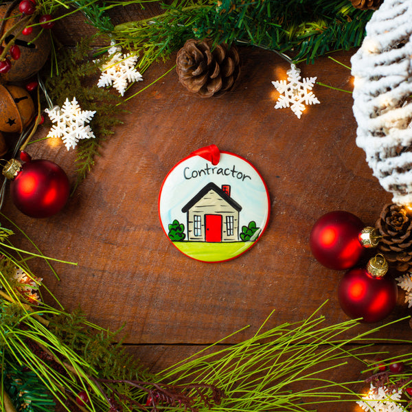 Contractor Handpainted Ornament - The Nola Watkins Collection