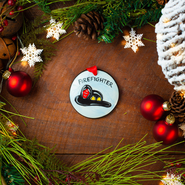 Firefighter Handpainted Ornament - The Nola Watkins Collection