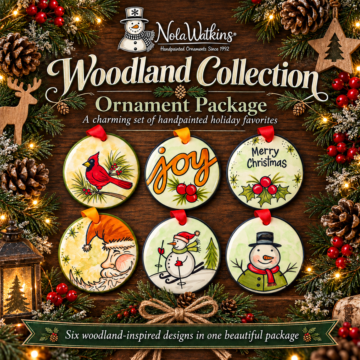 Woodland Collection Ornament Package