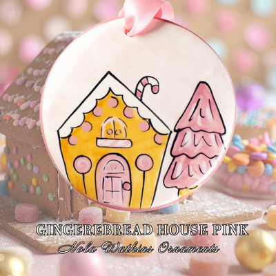 Gingerbread House Pink - The Nola Watkins Collection