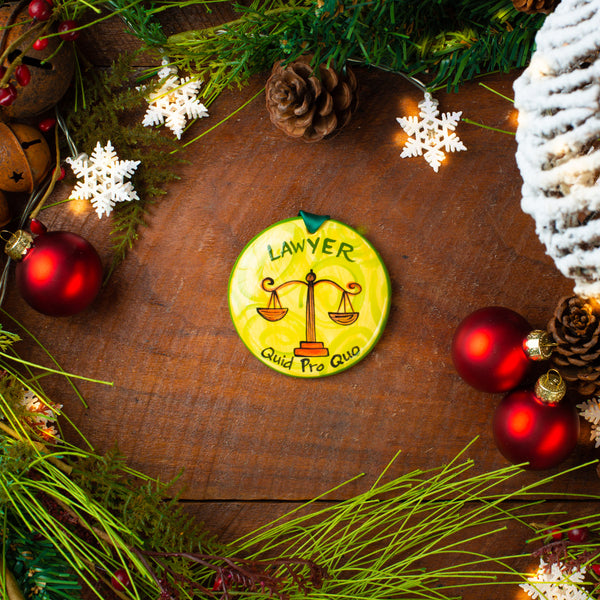 Lawyer Handpainted Ornament - The Nola Watkins Collection