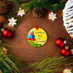 Librarian Handpainted Ornament - The Nola Watkins Collection
