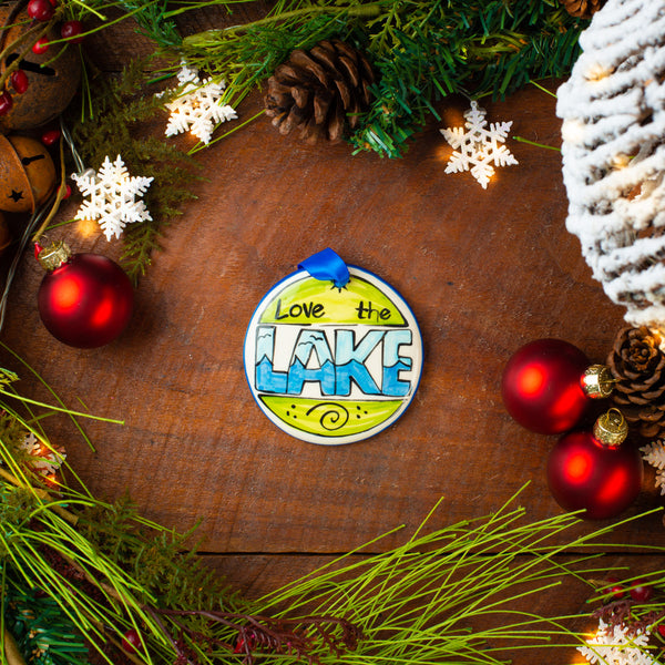Love the Lake Handpainted Ornament - The Nola Watkins Collection