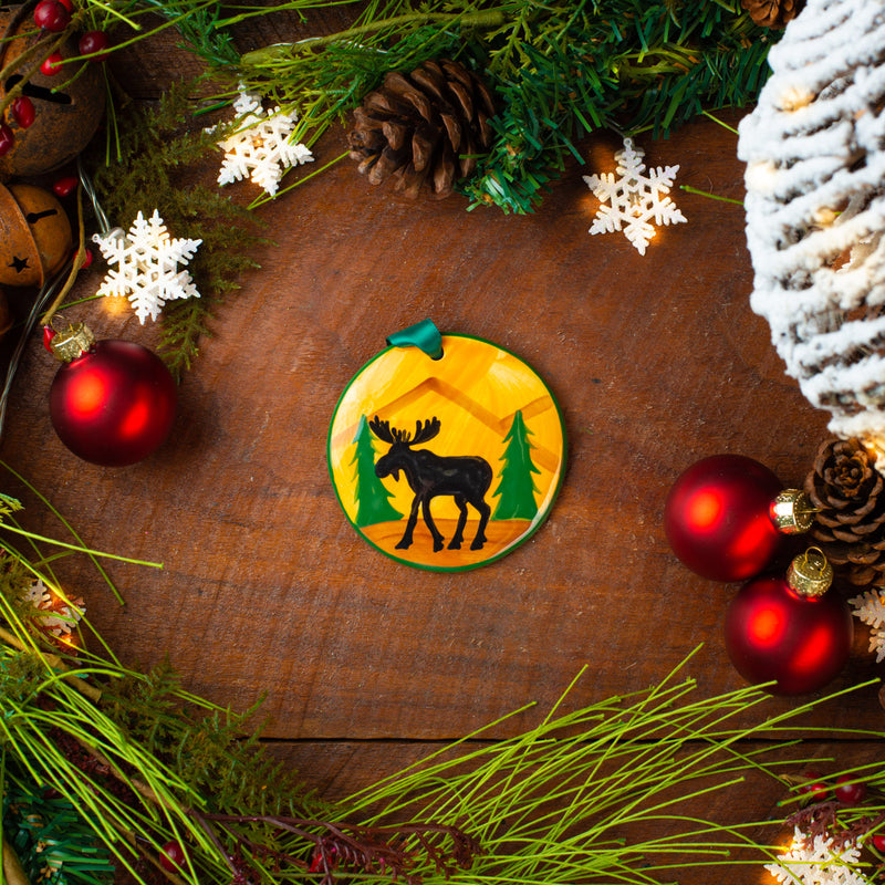 Moose Personalized Hand-painted Ornament - The Nola Watkins Collection