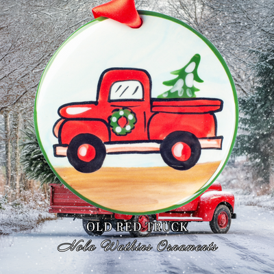 Old Red Truck - The Nola Watkins Collection