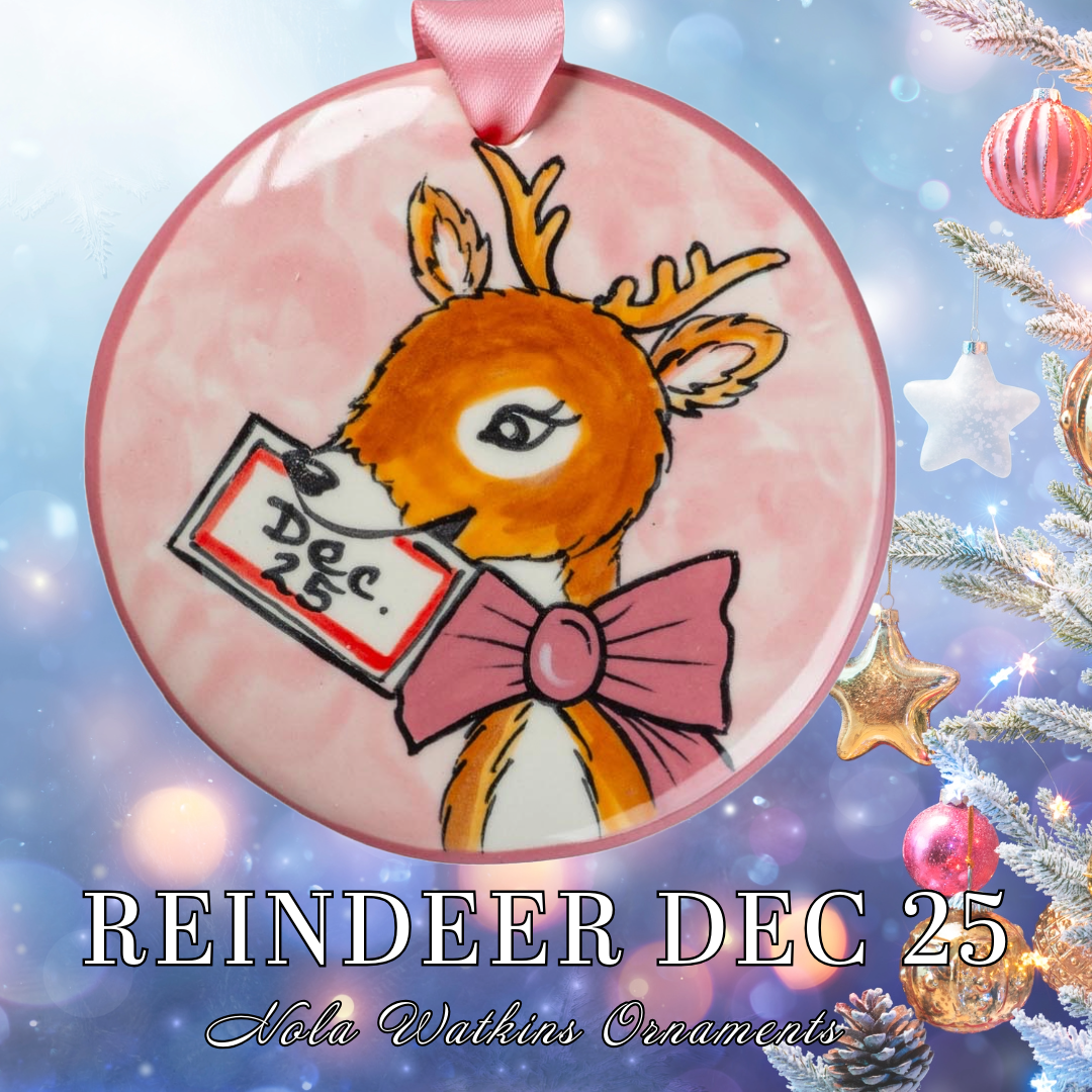 Reindeer December 25th Pink