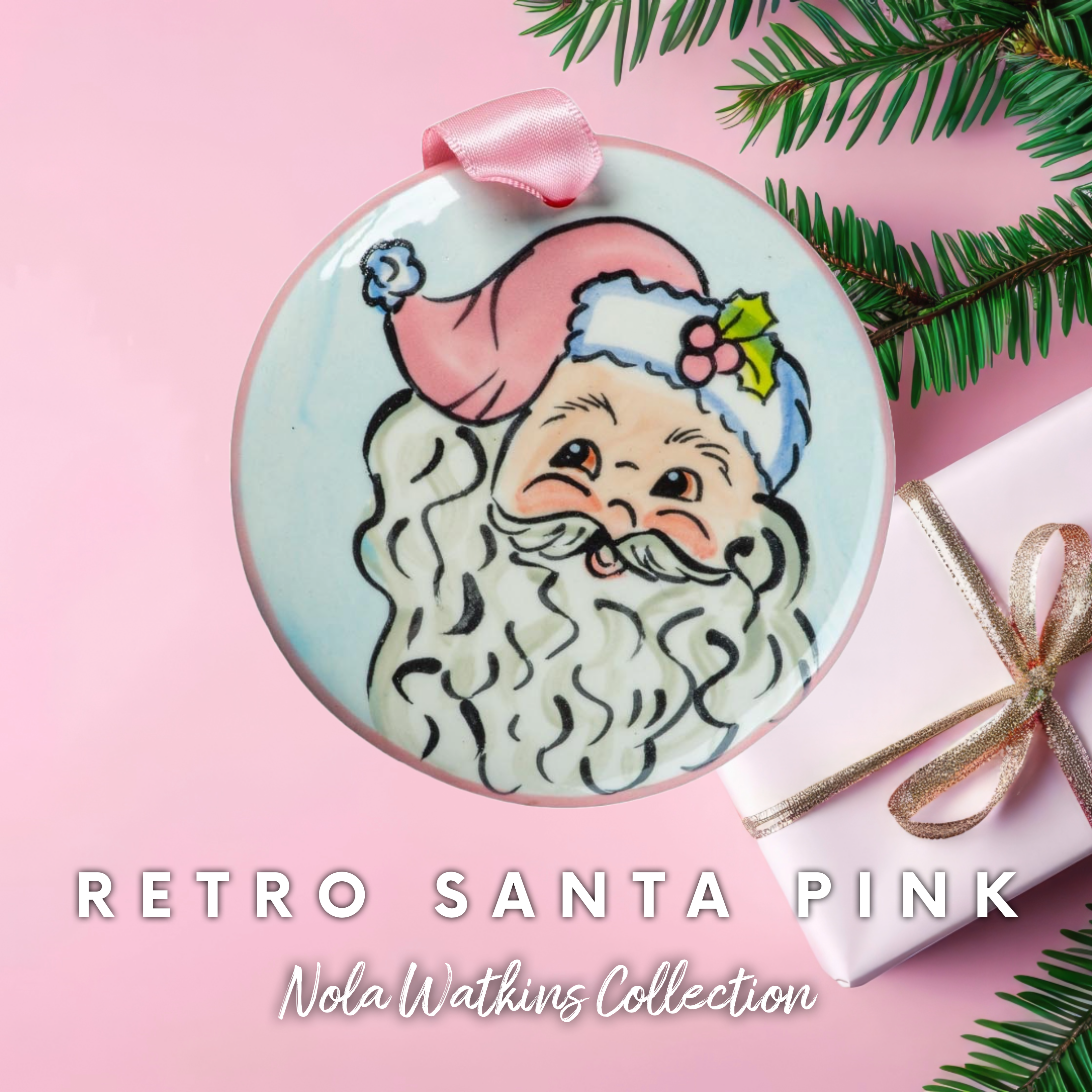 Retro Santa Pink