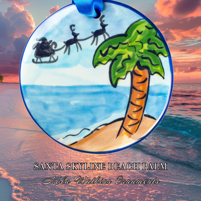 Santa Skyline Palm Tree - The Nola Watkins Collection