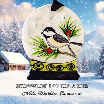 Snowglobe Chickadee - The Nola Watkins Collection