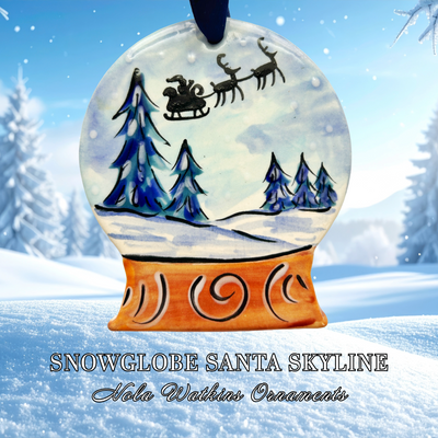 Snowglobe Santa Skyline - The Nola Watkins Collection