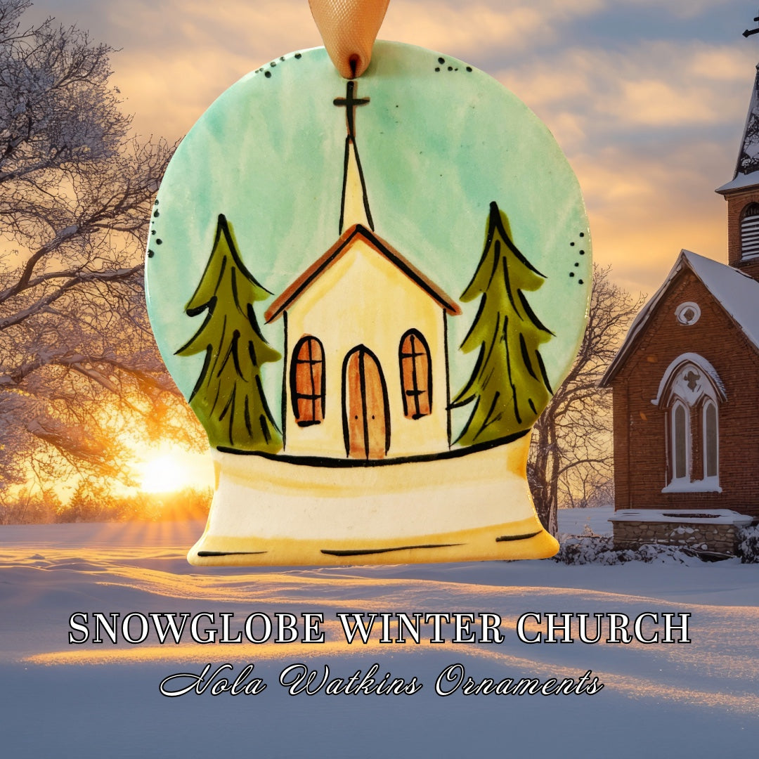 Snow Globe Winter Church - The Nola Watkins Collection