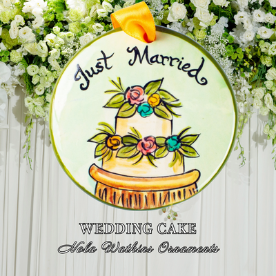 Just Married Wedding Cake - The Nola Watkins Collection