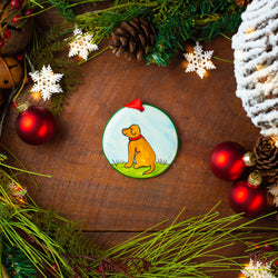 Yellow Lab Personalized Hand-painted Ornament - The Nola Watkins Collection