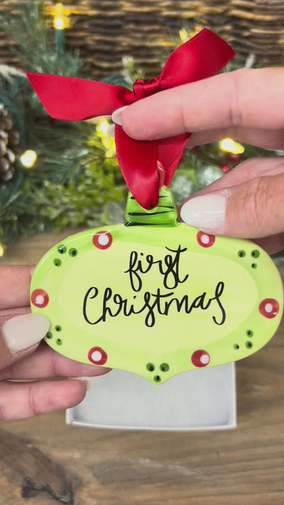 First Christmas Red and Green