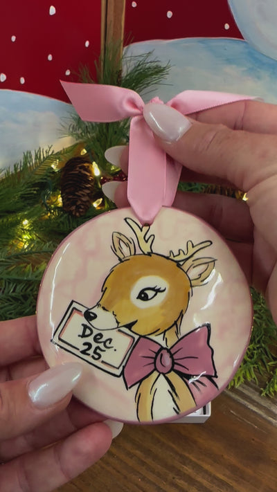 Reindeer December 25th Pink