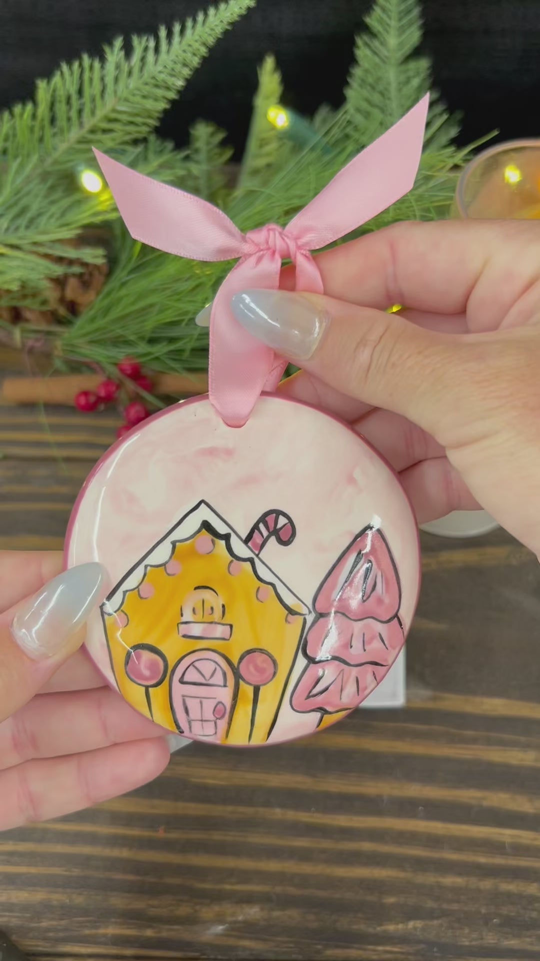 Gingerbread House Pink