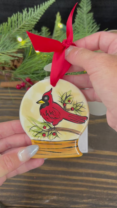 Snow Globe Cardinal