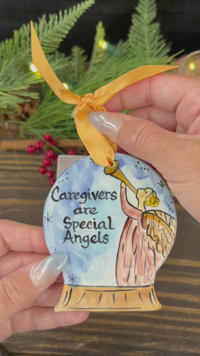 Snow Globe Caregivers Are Special Angels