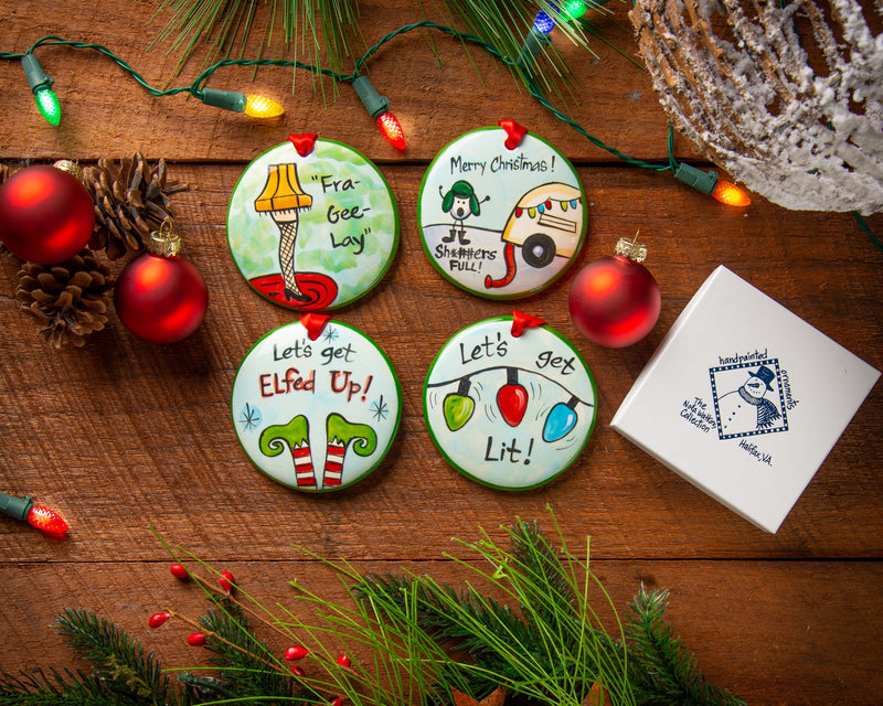 Funny Holiday Ornament Package | Personalized Hand-painted Ornament Gift Set from The Nola Watkins Collection™ - The Nola Watkins Collection