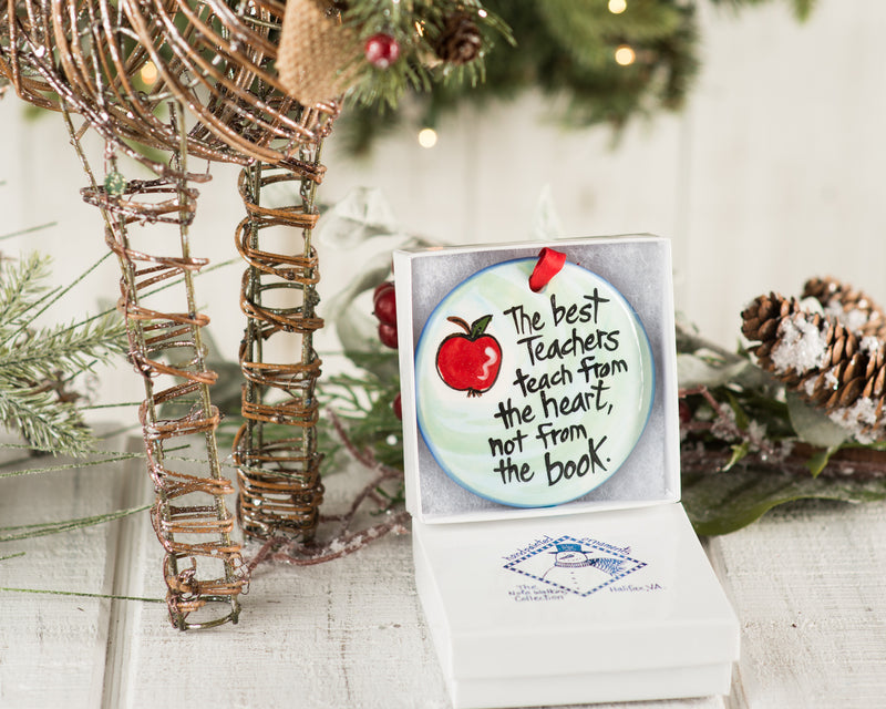 Best Teachers Handpainted Ornament - The Nola Watkins Collection