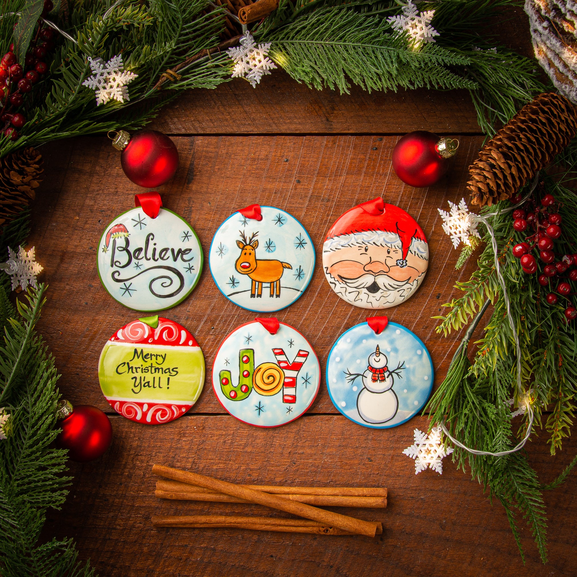 Christmas Ornament Package Personalized Handpainted Ornament from T