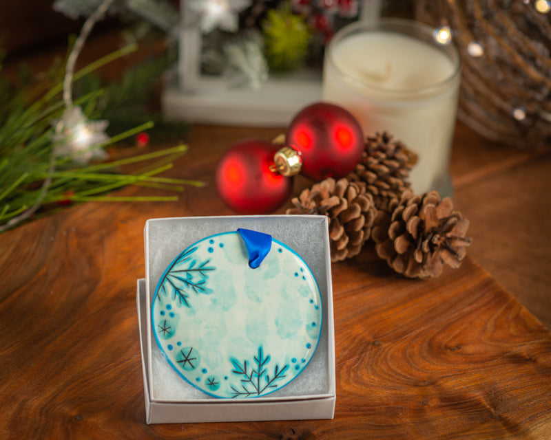 Christmas Wreaths - Personalized Hand-painted Ornament from The Nola Watkins Collection™ - The Nola Watkins Collection