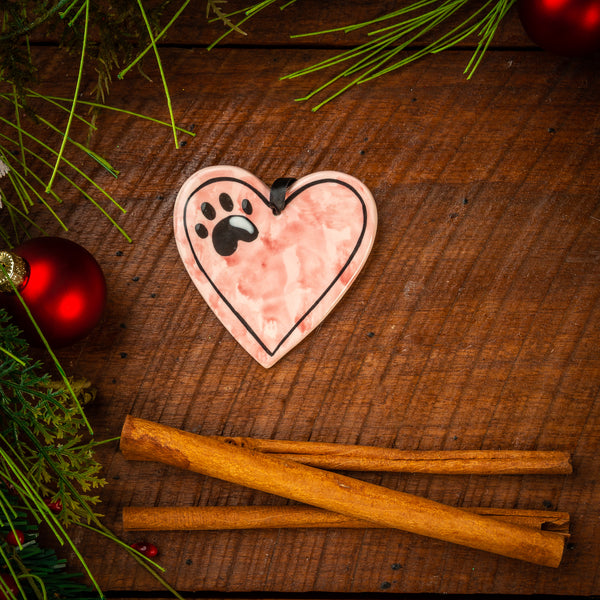 Dog Hearts Handpainted Ornaments - The Nola Watkins Collection