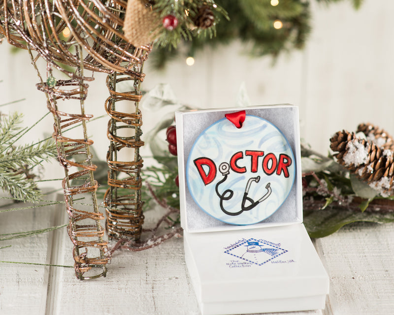 Doctor Handpainted Ornament - The Nola Watkins Collection
