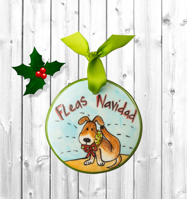 Fleas Navidad-Personalized Hand-painted Ornament from The Nola Watkins Collection™ - The Nola Watkins Collection
