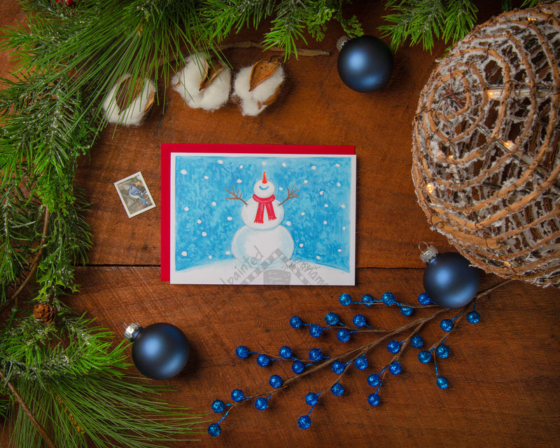 "12" Let it Snow-Holiday Collection- 2021 Christmas Card Pack | 12 Blank Winter Holiday Cards - The Nola Watkins Collection