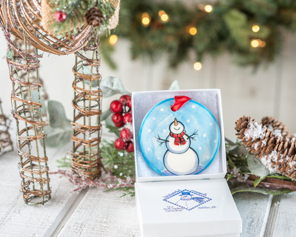 Let It Snow Handpainted Personalized Ornament - The Nola Watkins Collection