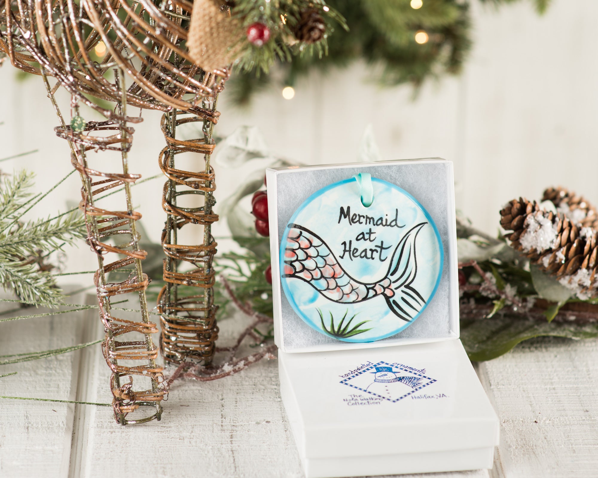 Beach Ornaments | Handpainted Ornaments from the Nola Watkins Collection - The Nola Watkins Collection