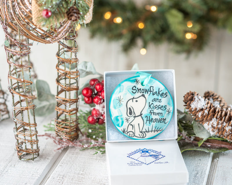 Snowflakes Handpainted Ornament - The Nola Watkins Collection