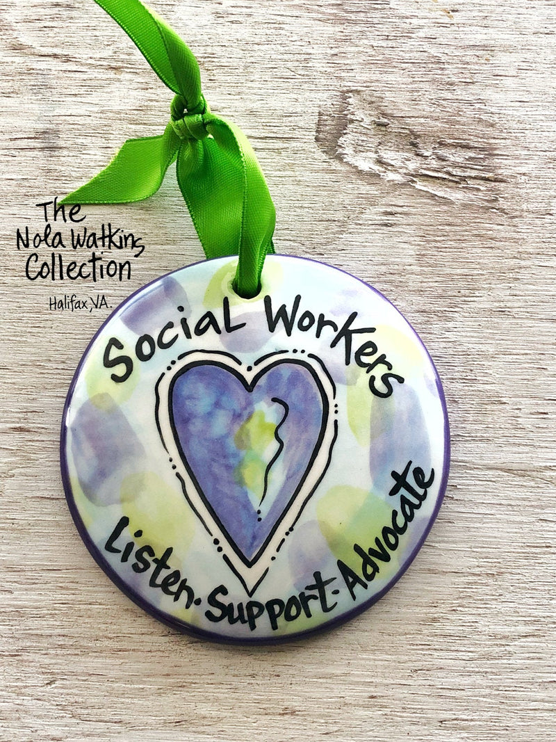 Social Worker Handpainted Ornament - The Nola Watkins Collection