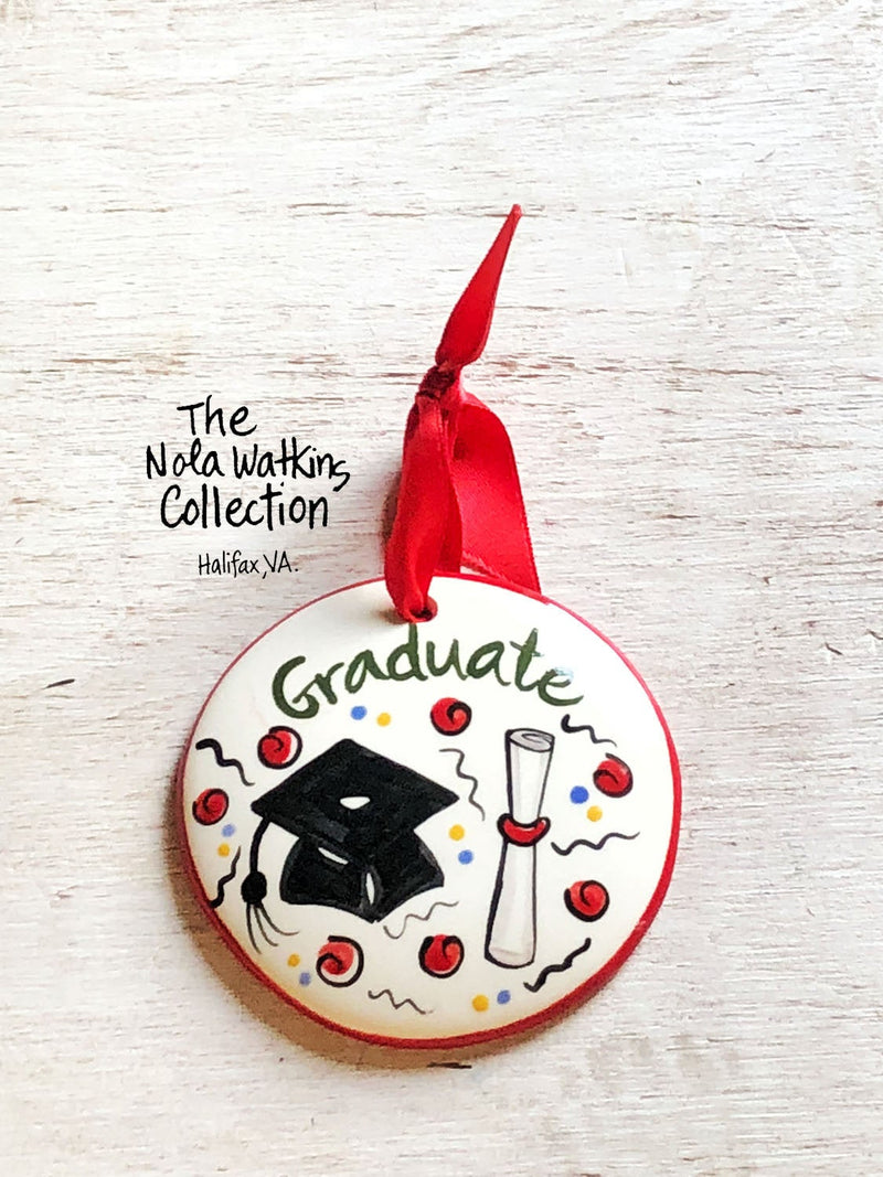 Graduate Gift Handpainted Ornament - The Nola Watkins Collection