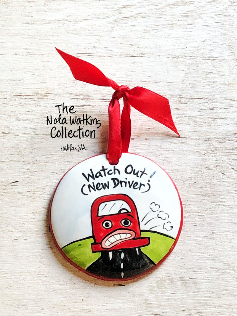 New Driver Handpainted Ornament - The Nola Watkins Collection
