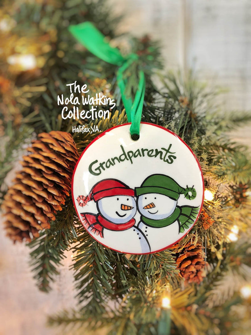 Grandparents Handpainted Ornament - The Nola Watkins Collection